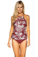 Sunsets Escape "Brands,Swimwear" 6 / HAWHI / 560T Sunsets Escape Hawaiian Hideaway Harlow High Neck Tankini