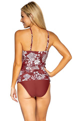 Sunsets Escape "Brands,Swimwear" Sunsets Escape Hawaiian Hideaway Harlow High Neck Tankini