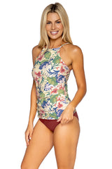 Sunsets Escape "Brands,Swimwear" Sunsets Escape Island Life Harlow High Neck Tankini