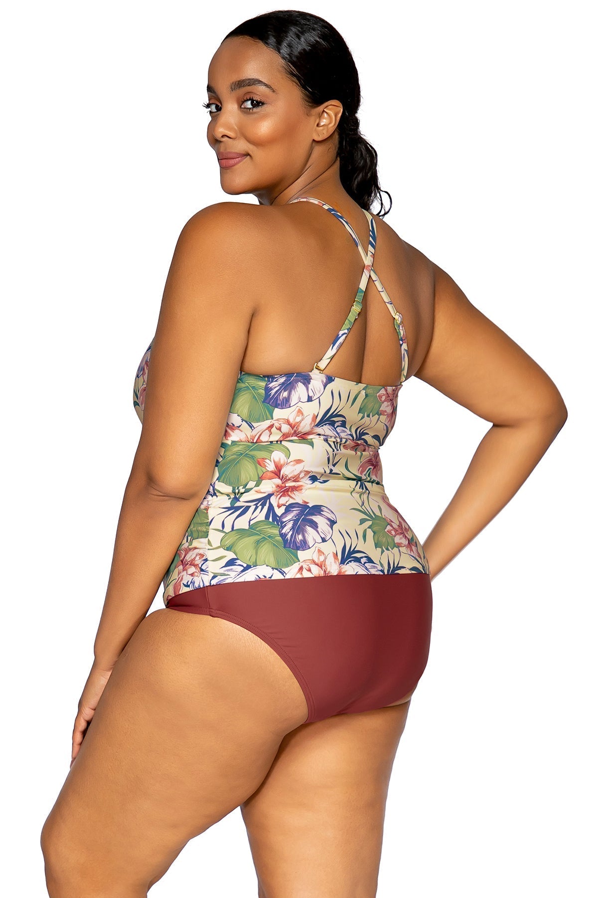 Sunsets Escape "Brands,Swimwear" Sunsets Escape Island Life Harlow High Neck Tankini