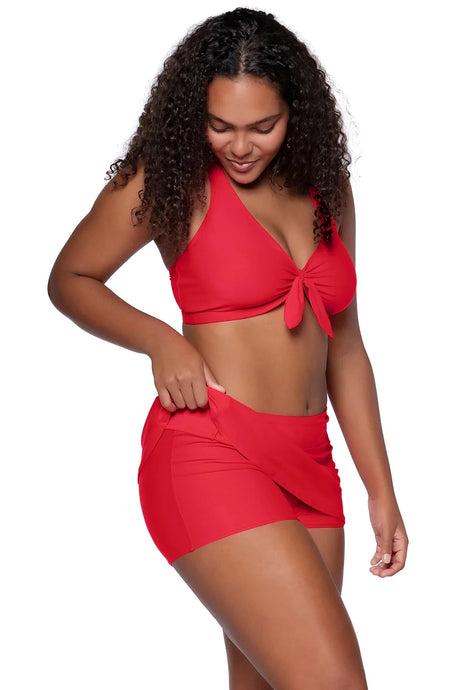 Sunsets Escape "Brands,Swimwear" Sunsets Geranium Sporty Swim Skirt
