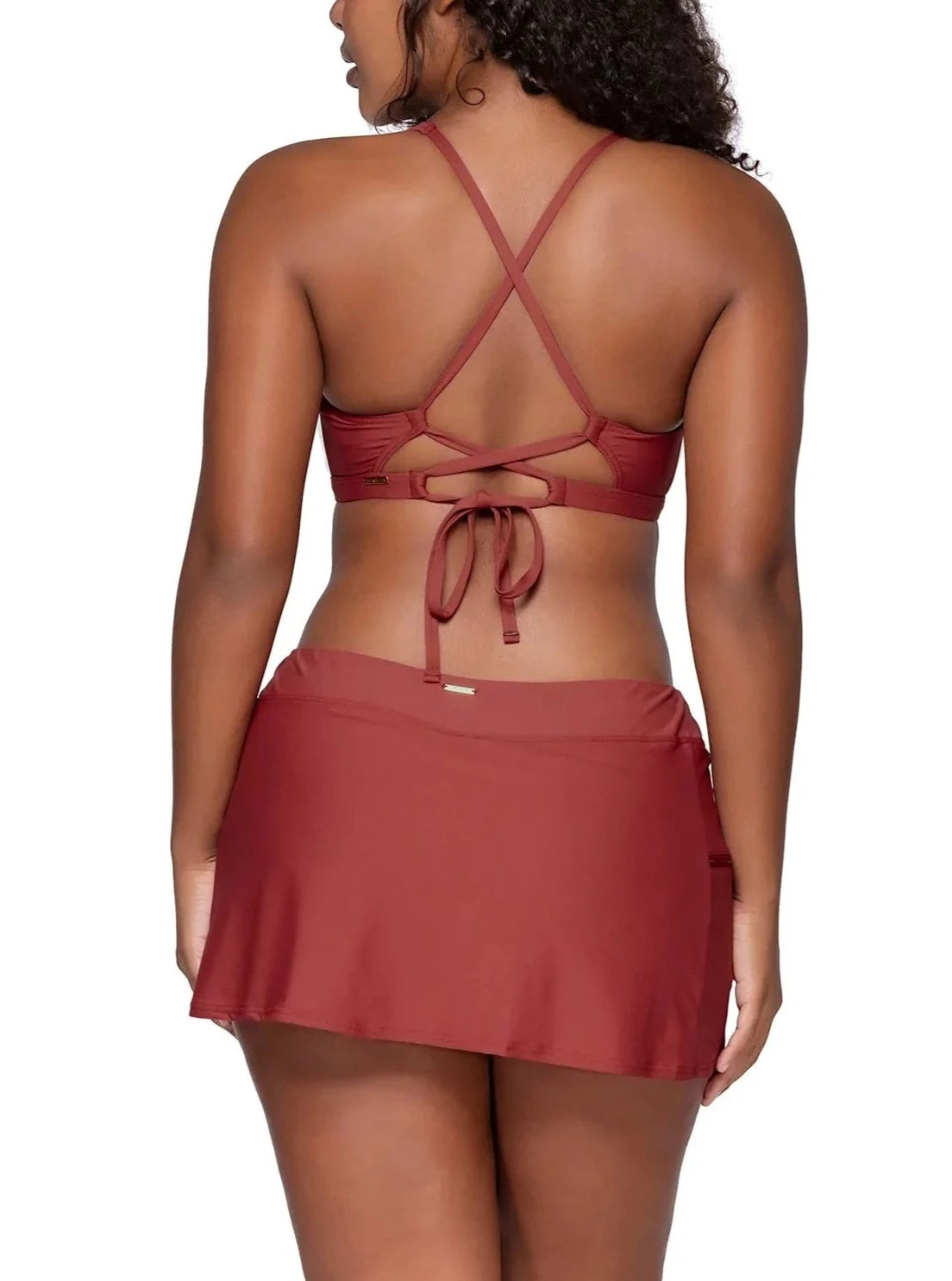 Sunsets Escape "Brands,Swimwear" XS / TUSRE / 40B Sunsets Tuscan Red Sporty Swim Skirt