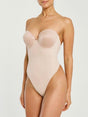 Va Bien Bodysuits 32 / C / Nude Va Bien Backless Strapless Thong Bodysuit Shapewear