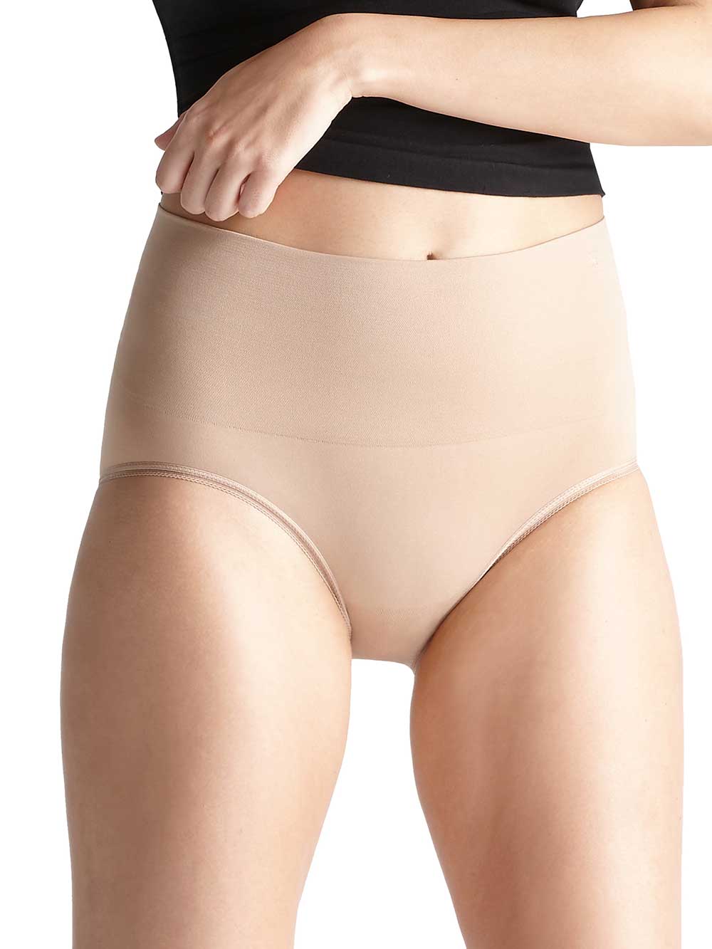 Yummie Light Nude Seamless Shapewear Waist Shaping Brief Panty NEW